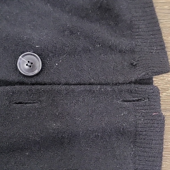 Theory Black Midi Amaya Cashmere Cardigan Size L - Picture 11 of 11